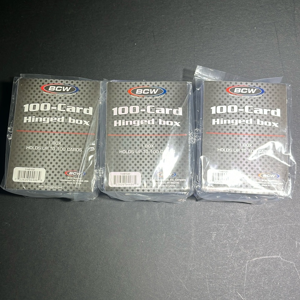 BCW 100-Card Hinged Box New in Packaging X3